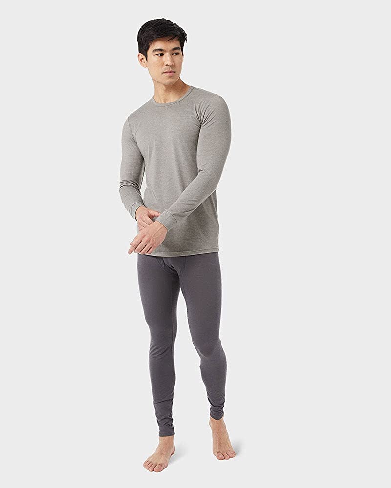 32 DEGREES Men's Lightweight Baselayer Crew Top | Long Sleeve | Form Fitting | 4-Way Stretch | Thermal - Image 1